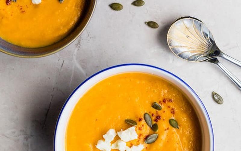 Warming coconut & Red lentil curry soup recipe Warming coconut & Red lentil curry soup recipe