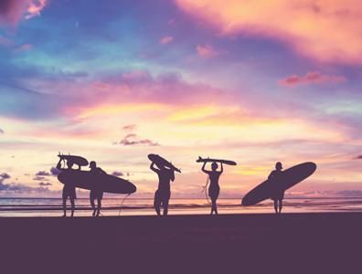 Yoga and surf holidays