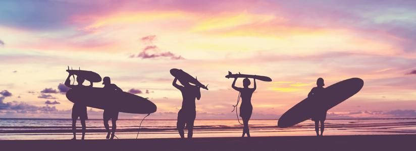 Yoga and surf holidays
