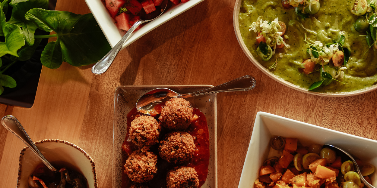 Fresh and vibrant healthy cuisine served at Body Holiday, Saint Lucia.