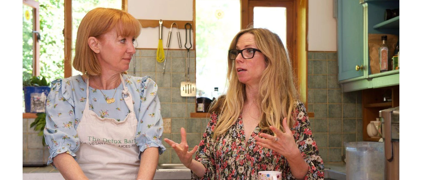 Sharon and Lauretta Gavin, hosts of The Detox Barn in Suffolk