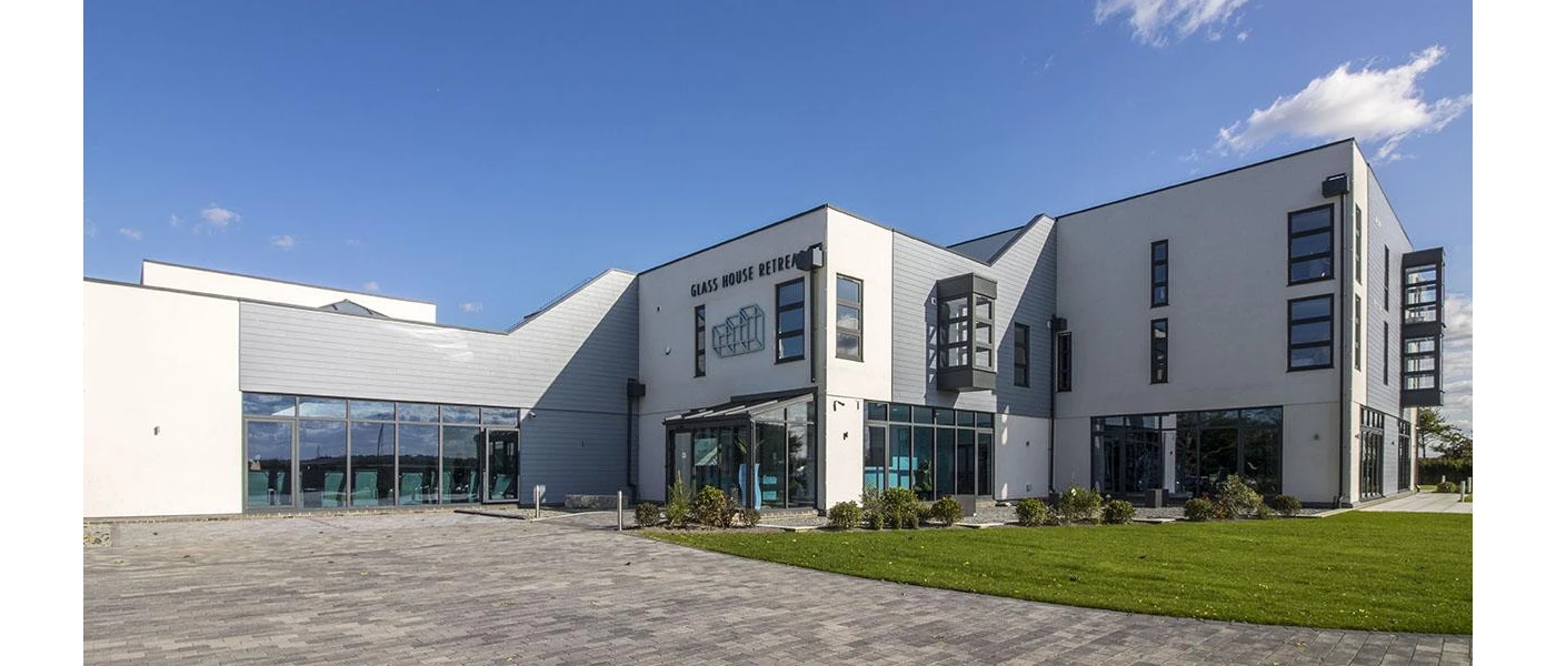 Angular contemporary white building