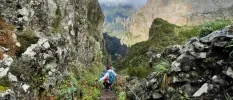 Madeira's mountains and hiking trails on a clear day