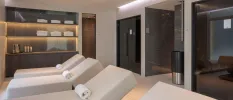 Relaxation room with comfortable chairs 