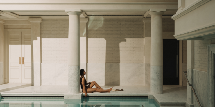 Woman at the Eynsham Baths