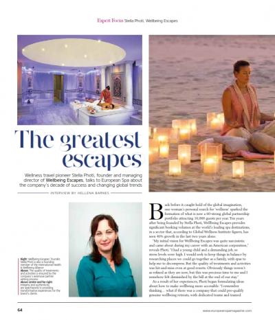 Expert Focus: Stella Photi, Wellbeing Escapes